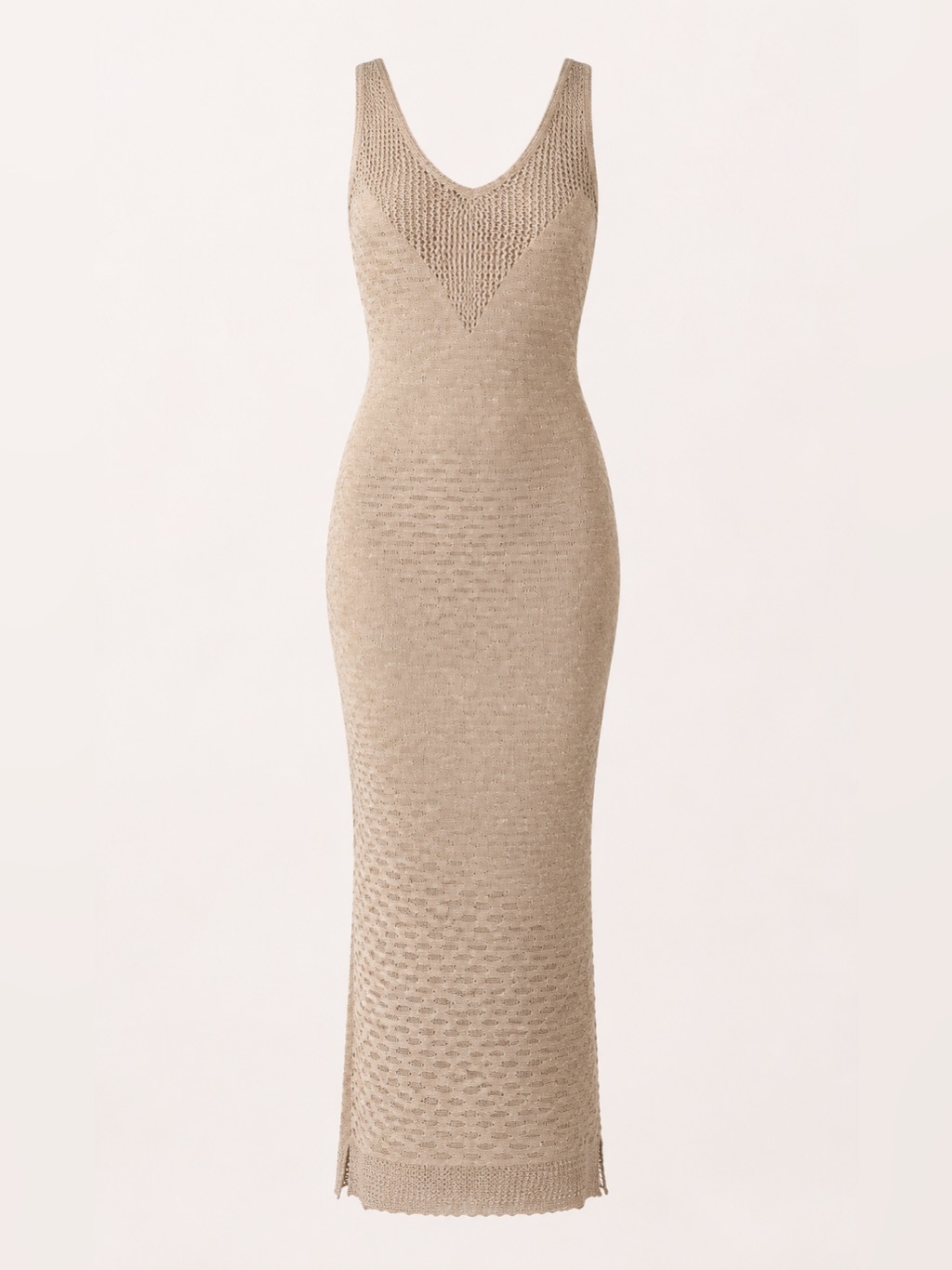 House Of Harlow Gold Bodycon Metallic Gold Midi Dress Stretchy Lined Size Medium